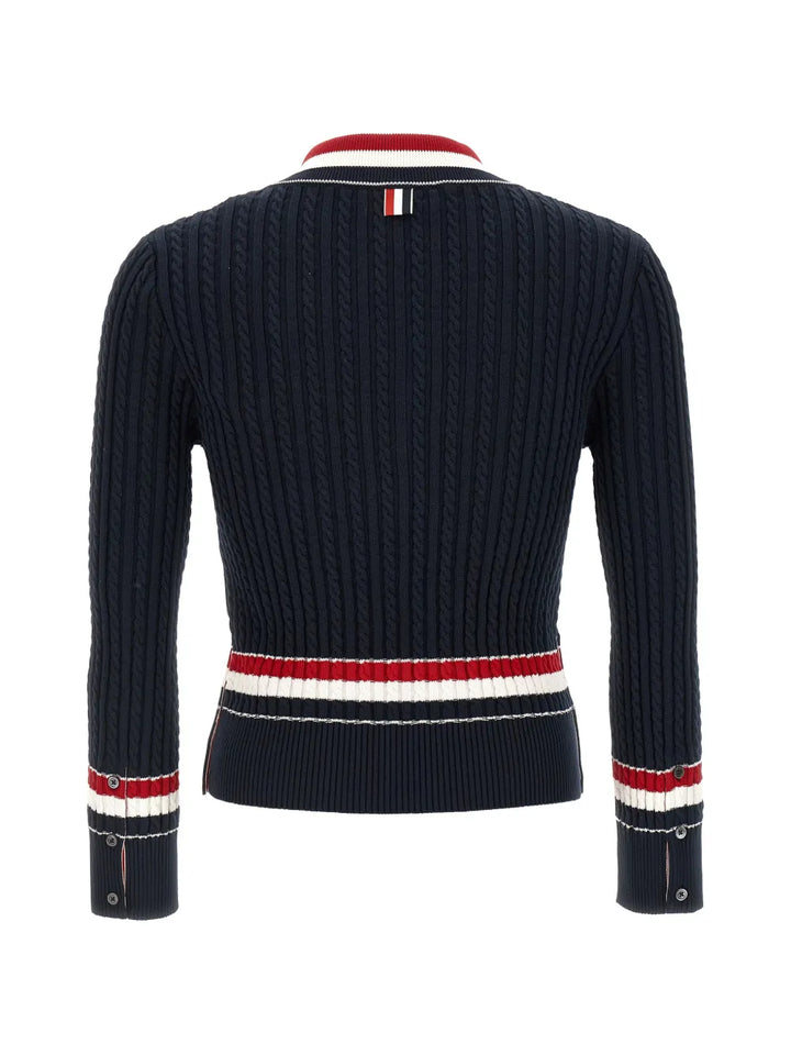 Baby Cable V Neck Cricket Pullover