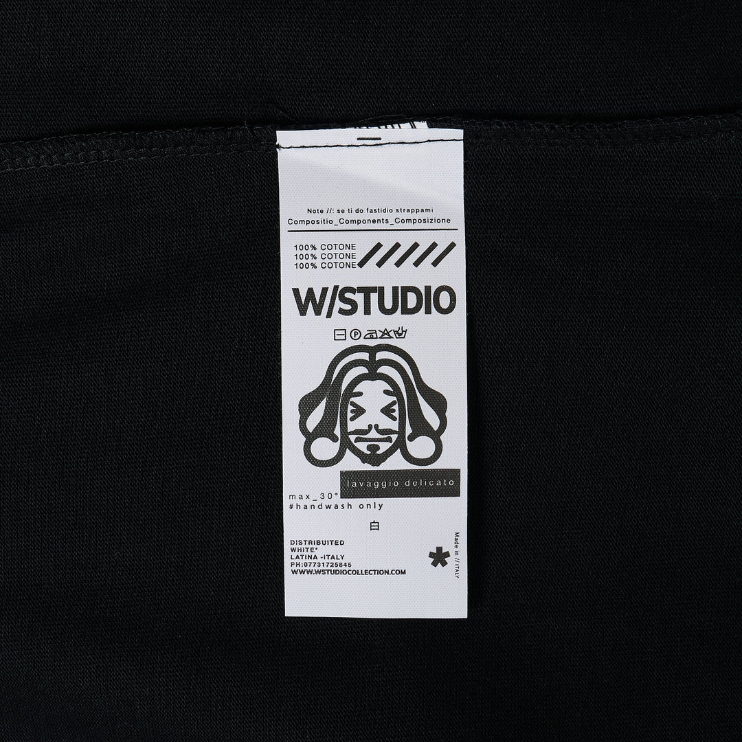 Heavy Tee Black Panda Red