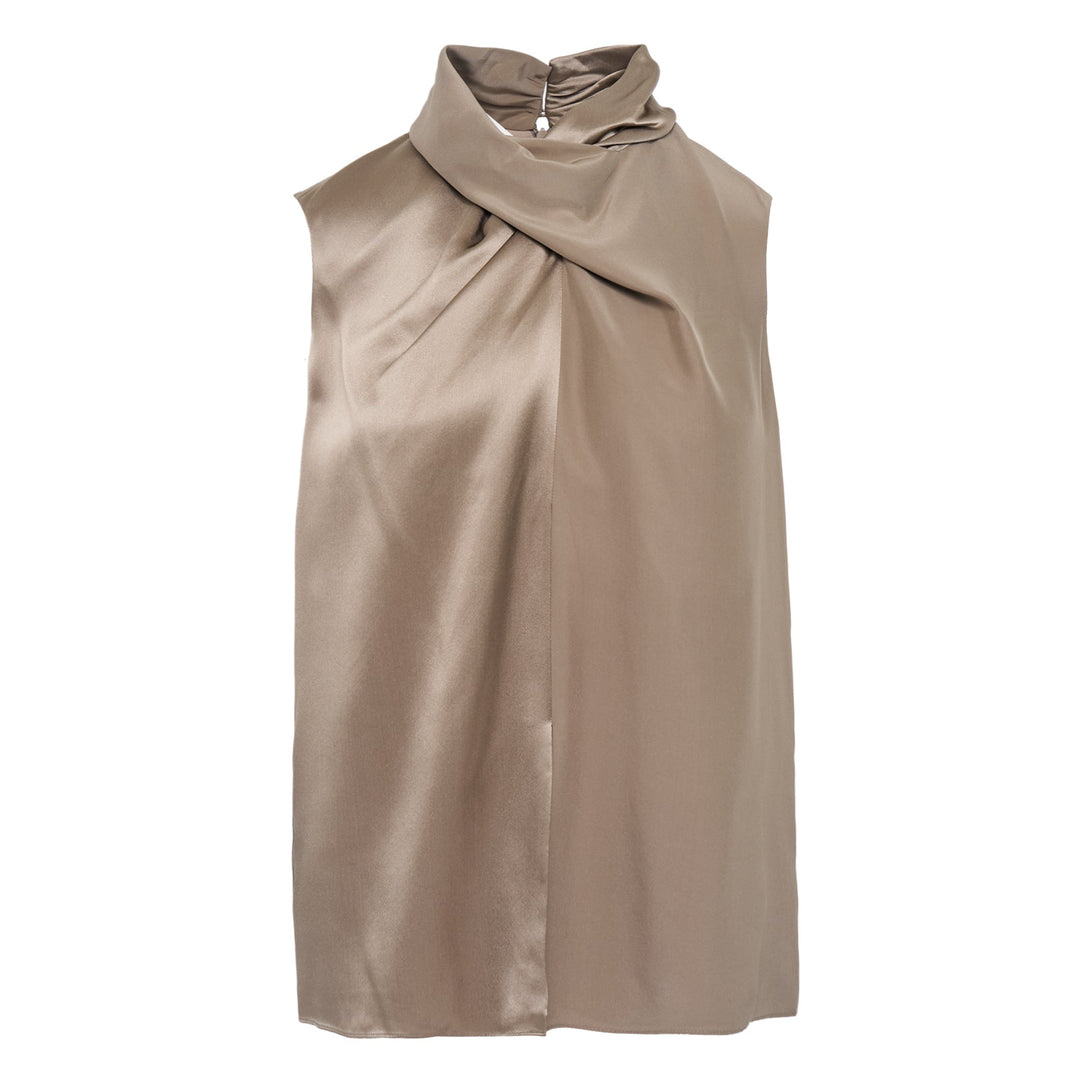 Silk Satin Josephine Woven Top