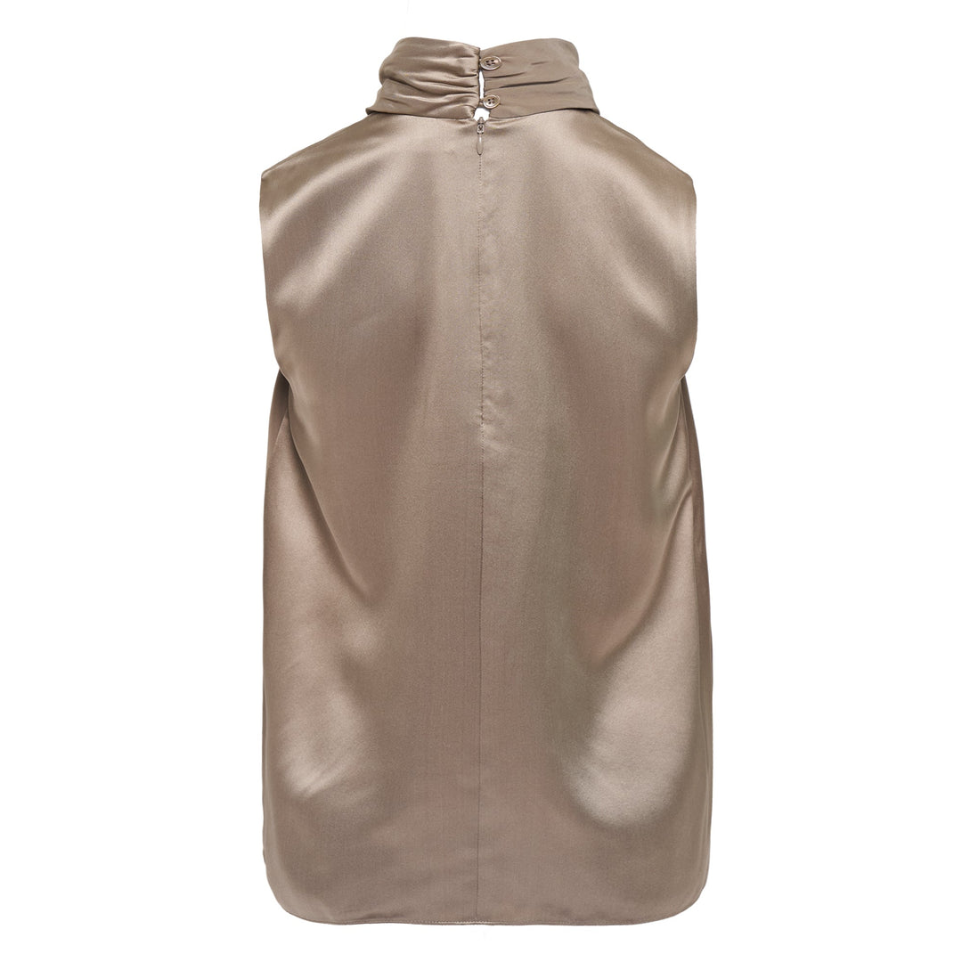 Silk Satin Josephine Woven Top
