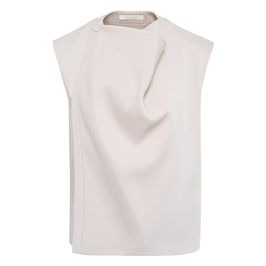 Satin Back Crepe Noelle Woven Top