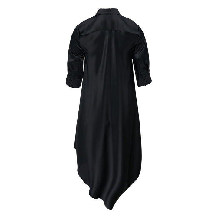 Silk Satin Fern Woven Dress