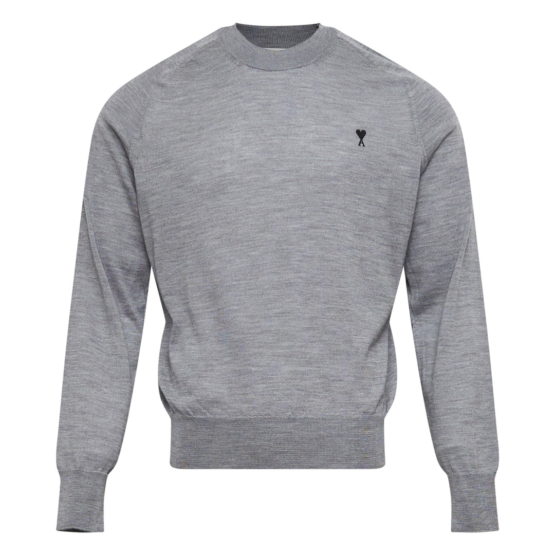 AMI Contrasted Ami De Coeur Crewneck Sweater – Available at Club 21, Official Retailer in Singapore, Malaysia & Thailand with Global Shipping Online
