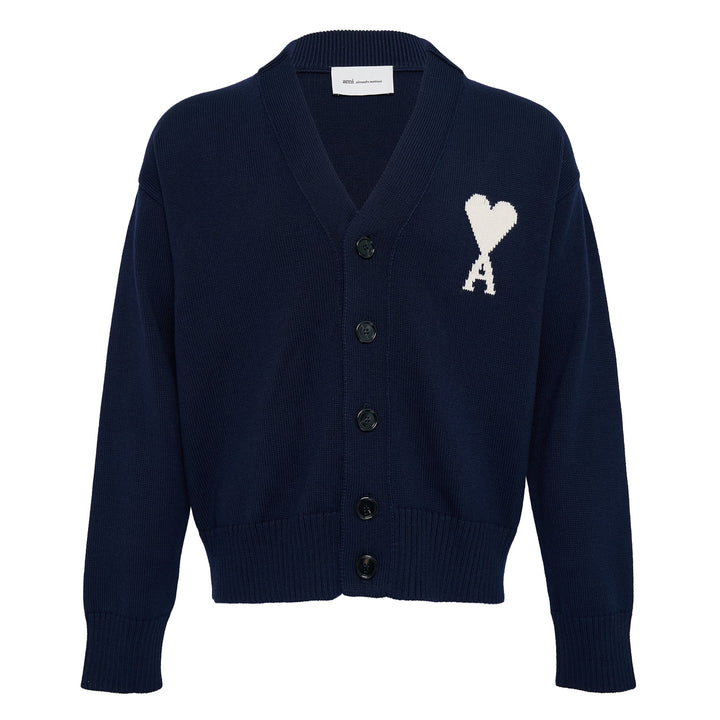 Cardigan With Contrasted AMI D