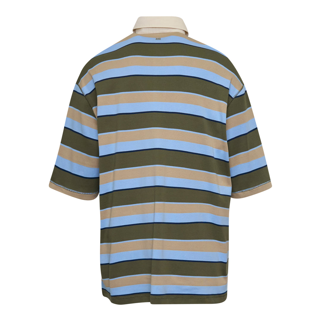 AMI Striped Polo Shirt – Available at Club 21, Official Retailer in Singapore, Malaysia & Thailand with Global Shipping Online