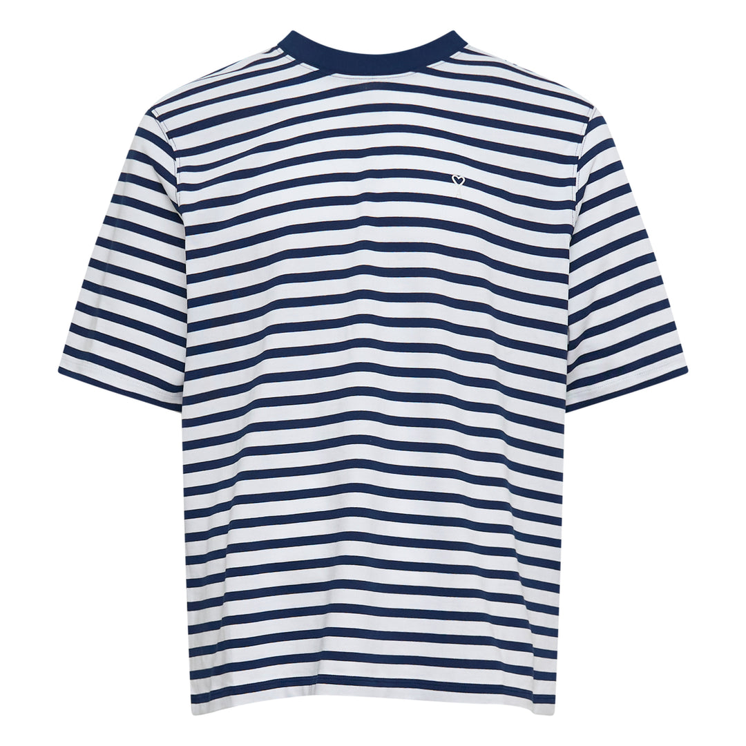 AMI Boxy Fit Mariniere Ami De Coeur T-Shirt – Available at Club 21, Official Retailer in Singapore, Malaysia & Thailand with Global Shipping Online