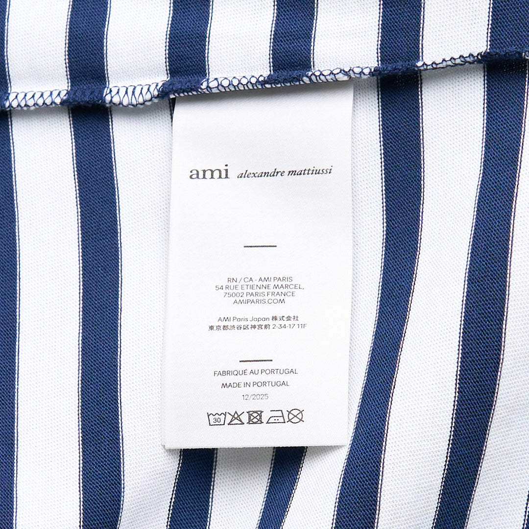 AMI Boxy Fit Mariniere Ami De Coeur T-Shirt – Available at Club 21, Official Retailer in Singapore, Malaysia & Thailand with Global Shipping Online