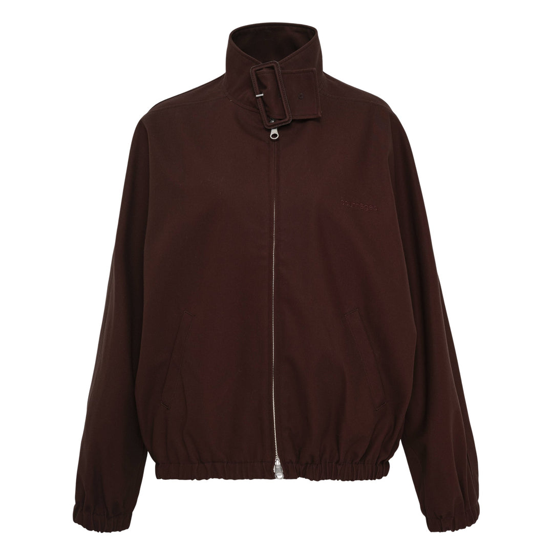 Buckle Zipped Bomber Jacket
