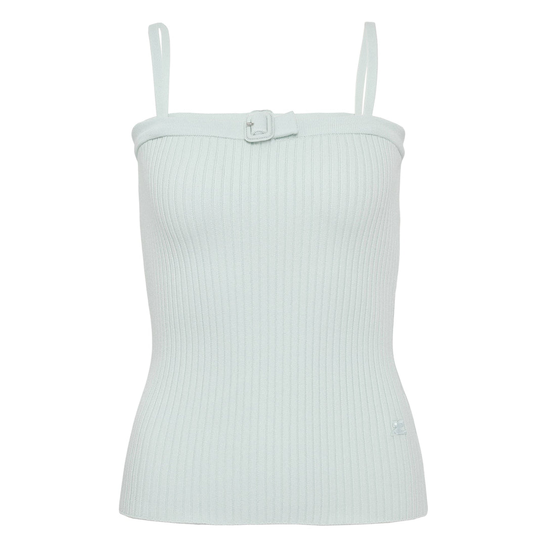 Buckle Rib Knit Top