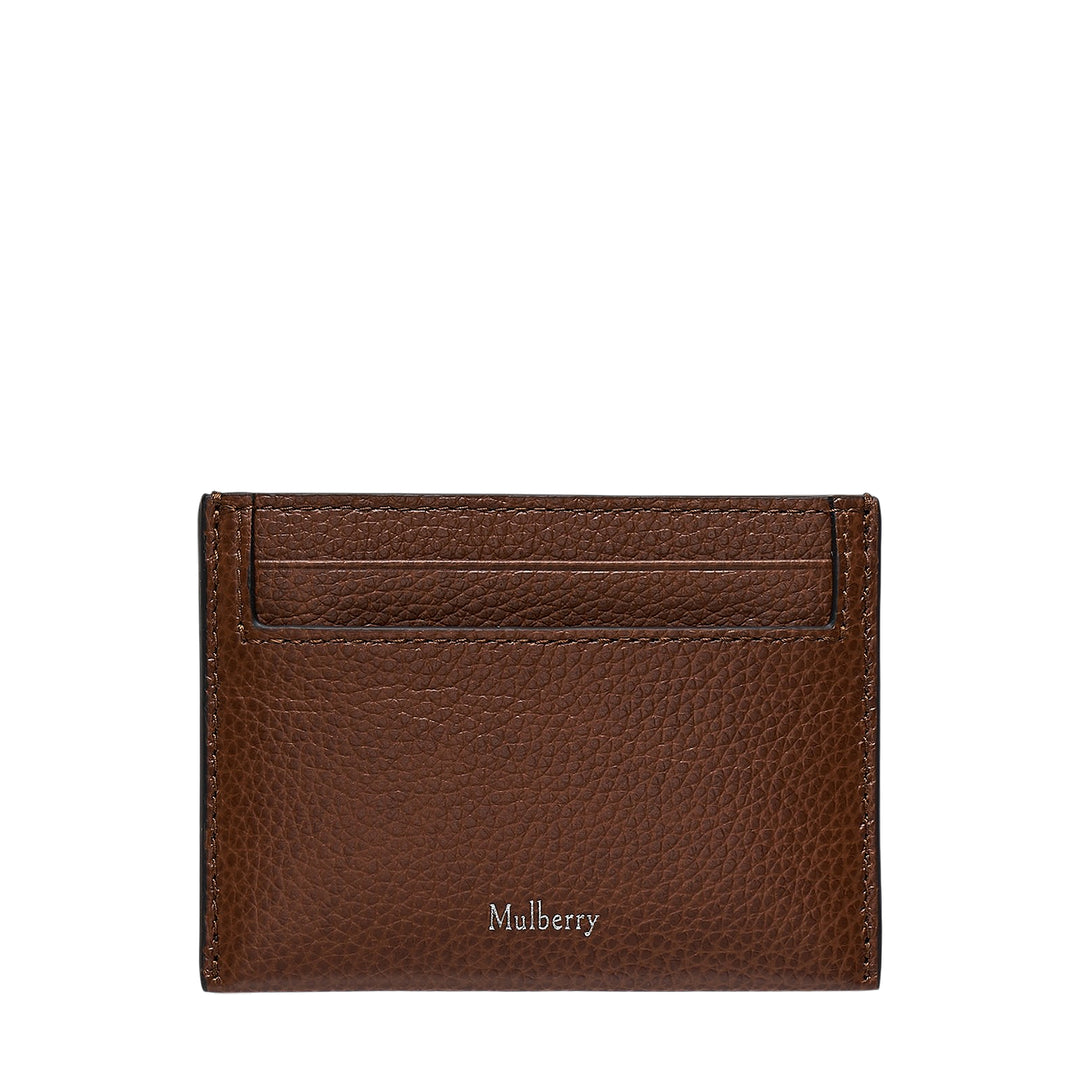 Credit Card Slip Oak Two Tone Small Classic Grain