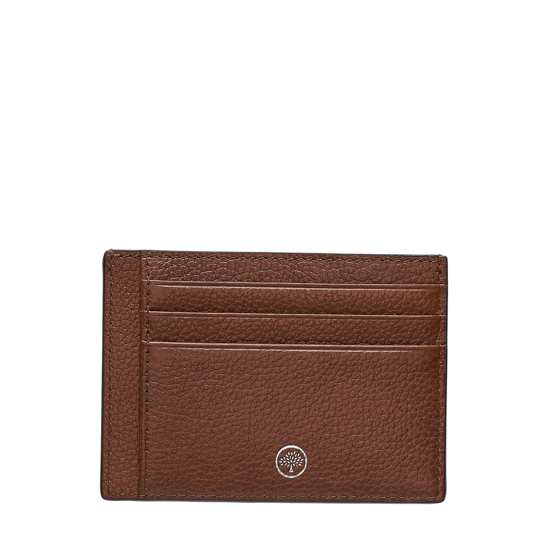 Card Holder Oak Two-Tone Small Classic Grain