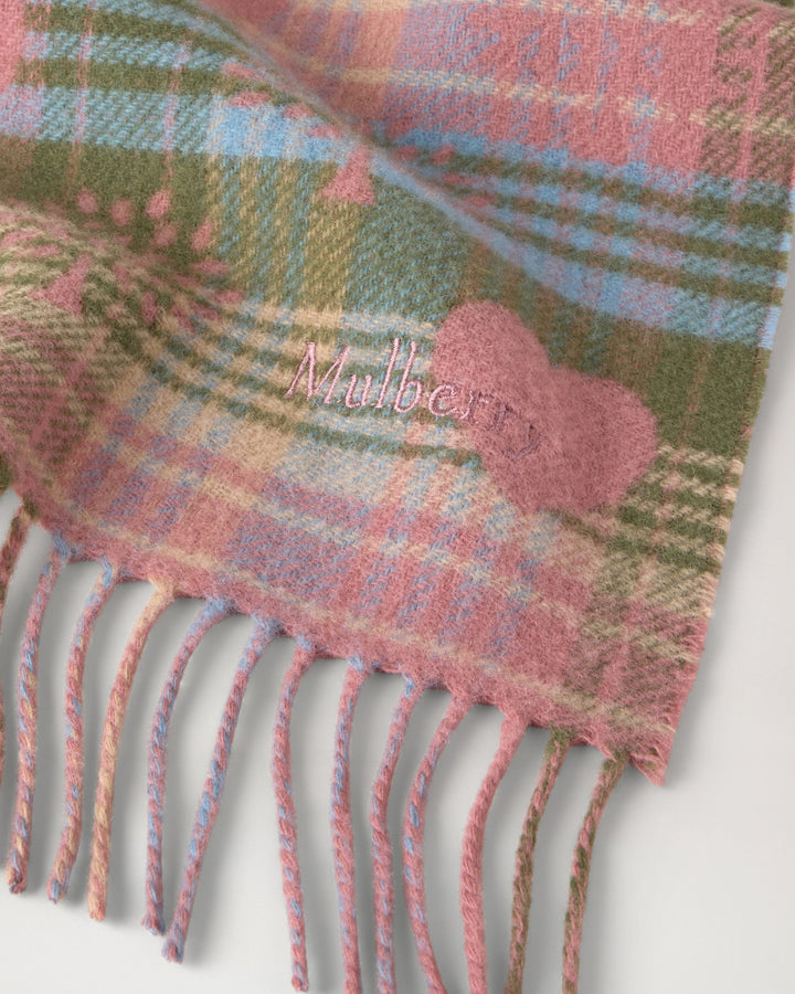 Heritage Check Heart Scarf