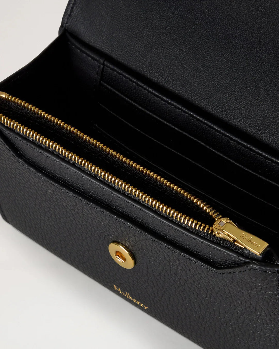 Press Stud Wallet Small Classic Grain