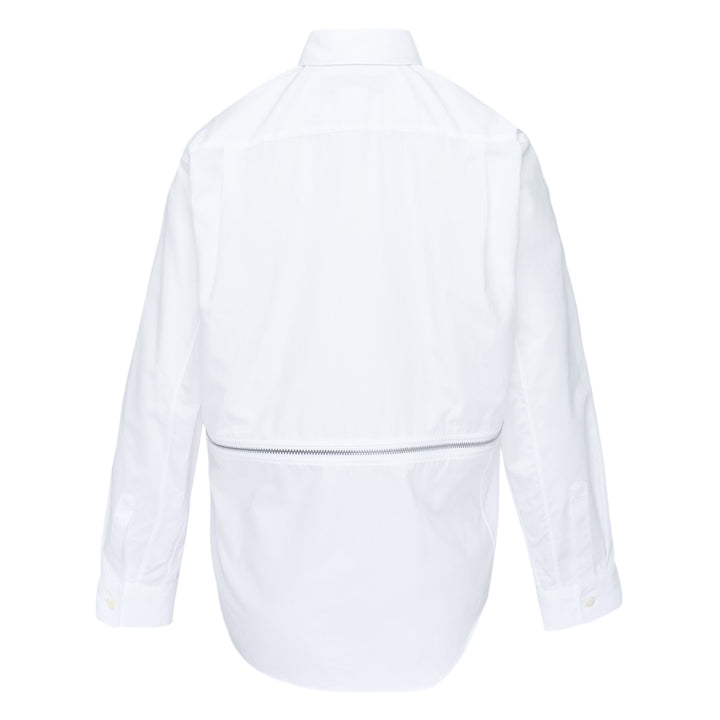 Oversized Cotton Zip Detail Shirt
