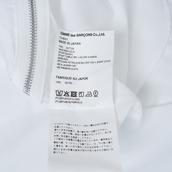 Oversized Cotton Zip Detail Shirt
