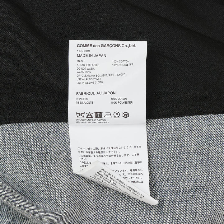COMME des GARCONS BLACK Denim Panel Jacket – Available at Club 21, Official Retailer in Singapore, Malaysia & Thailand with Global Shipping Online