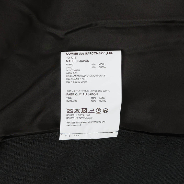 COMME des GARCONS BLACK Wool Overcoat – Available at Club 21, Official Retailer in Singapore, Malaysia & Thailand with Global Shipping Online