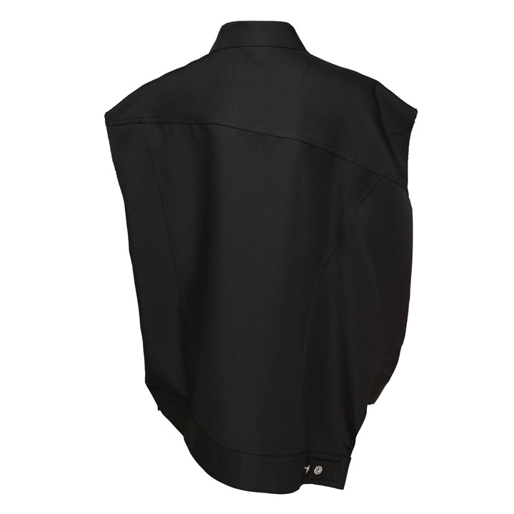 Loose-Fit Sleeveless Off-Center Shirt