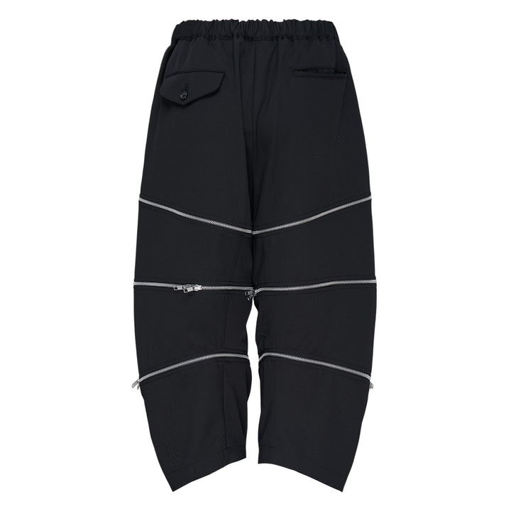 Zip Detail Cropped Pants
