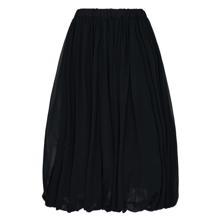 Black Bubble Hem Skirt