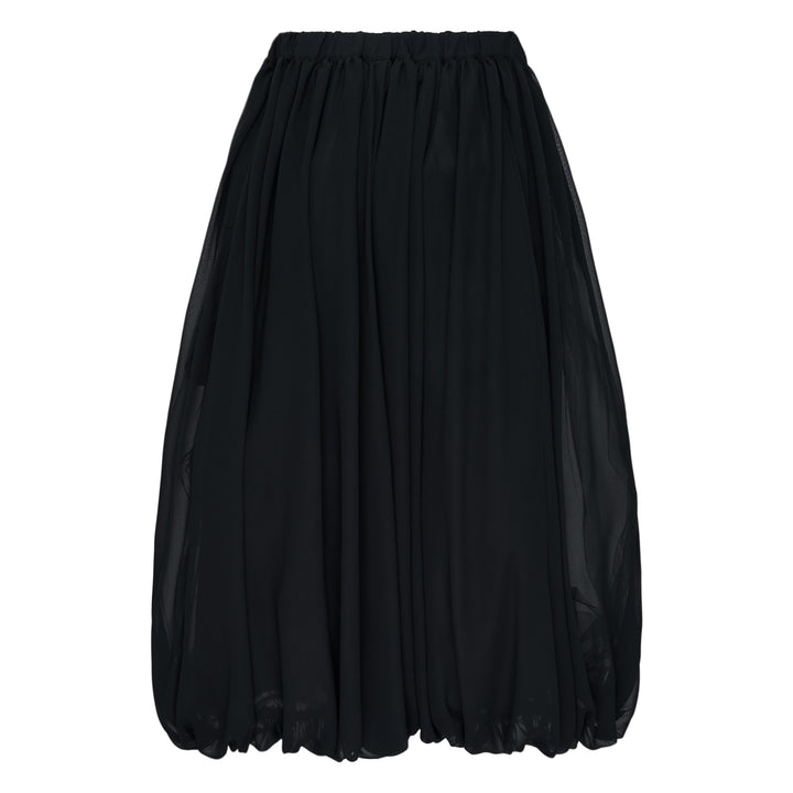 Black Bubble Hem Skirt