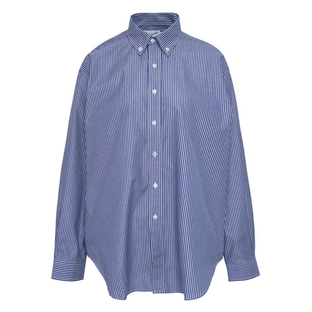 Women Striped Fly Away Collar Top