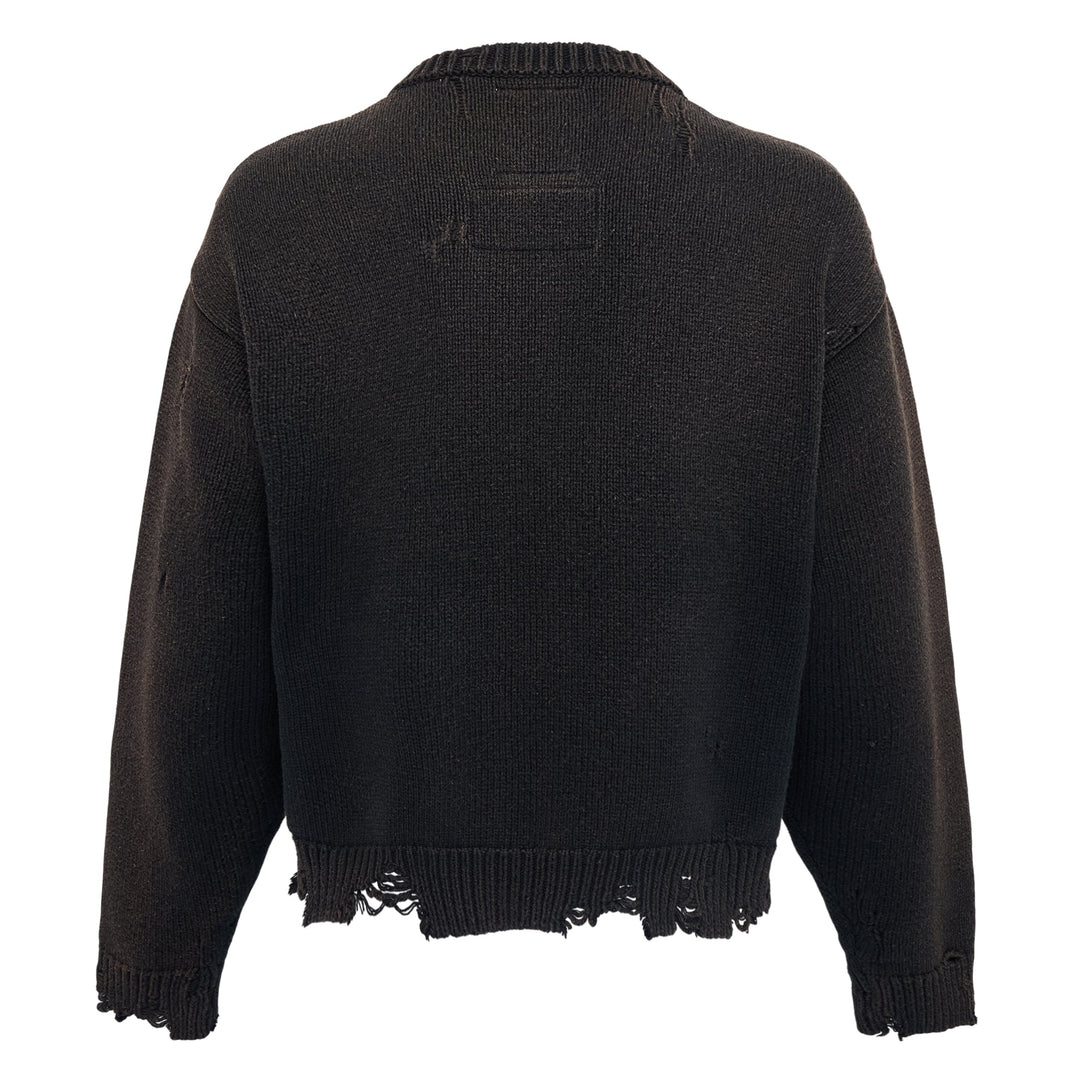 Dog Jacquard Knit Cardigan