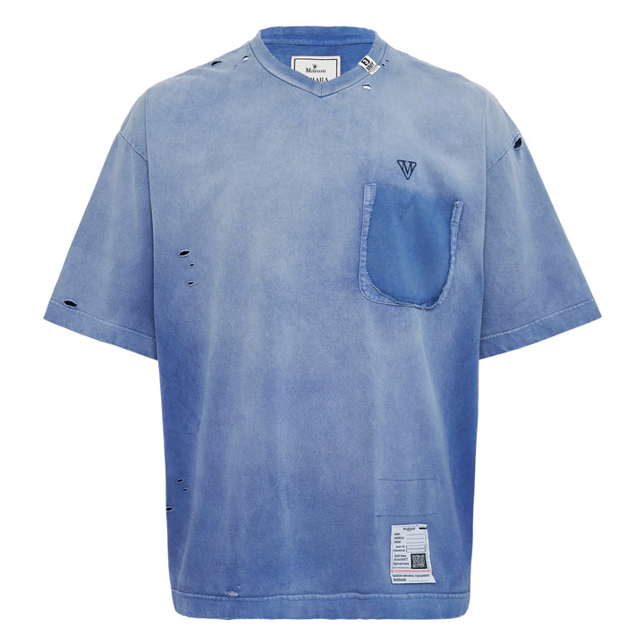 Sun Faded V Neck Tee