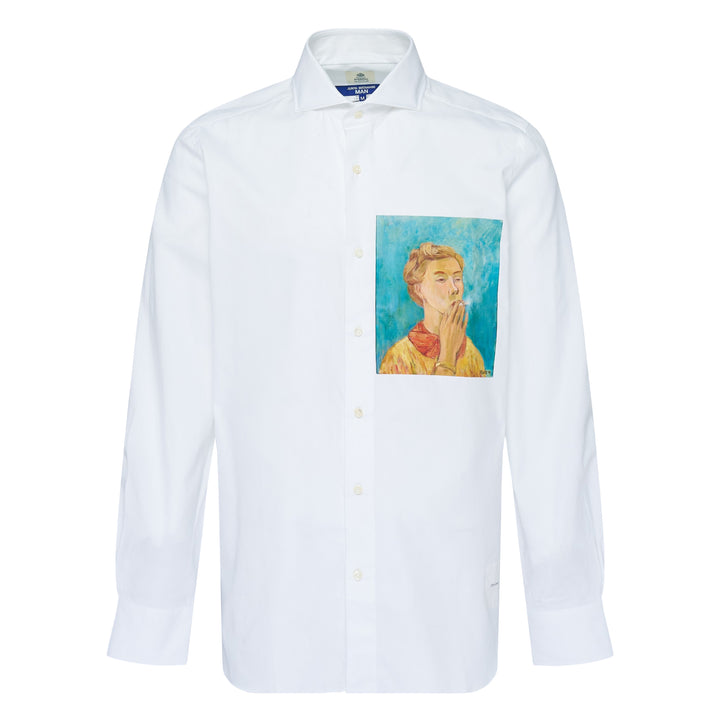 Luigi Borrelli Printed Dress Shirt – Available at Club 21, Official Retailer in Singapore, Malaysia & Thailand with Global Shipping Online