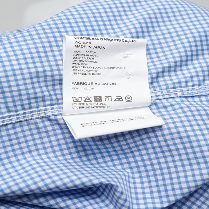 Blue White Checkered Long Sleeve Shirt