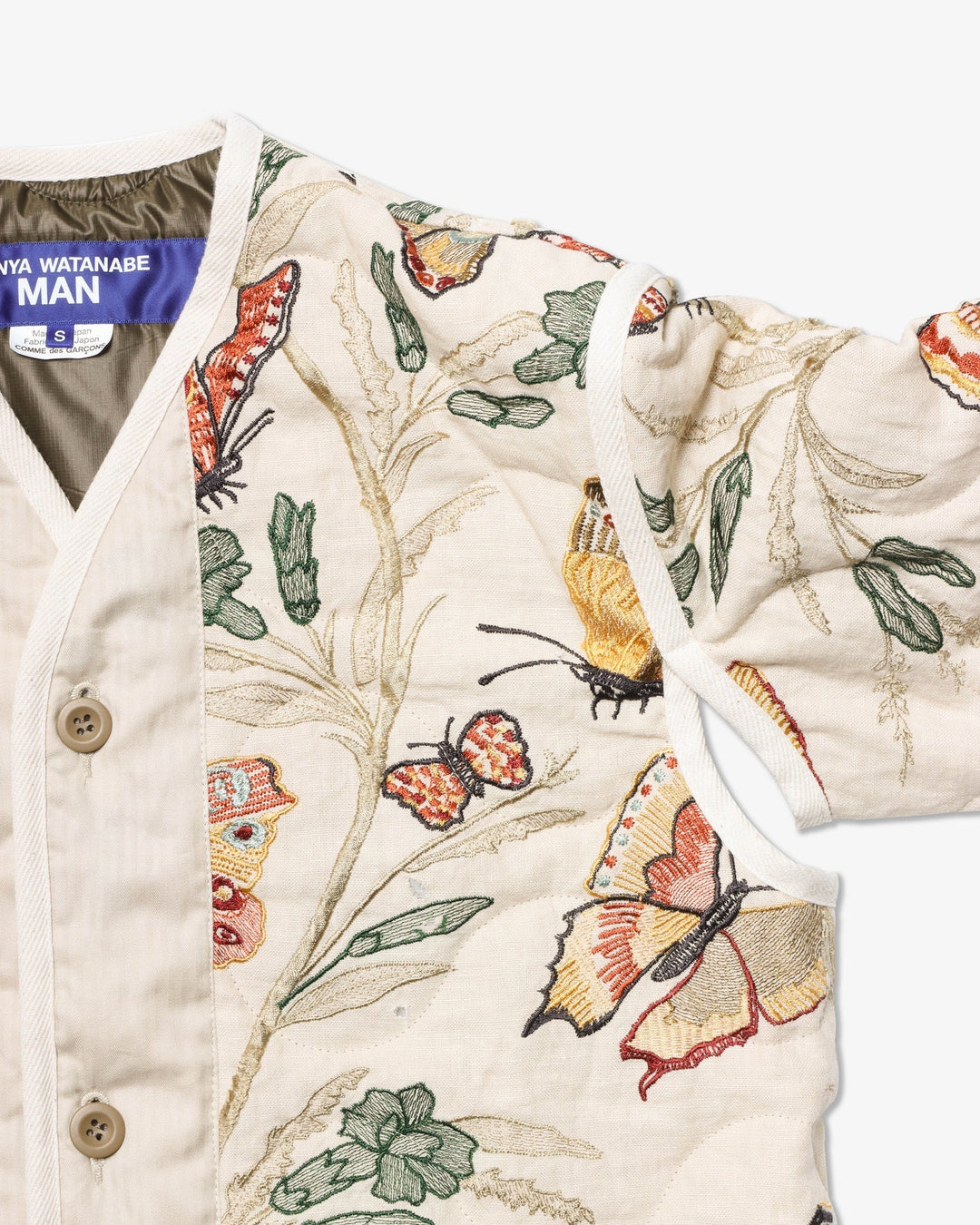 Butterfly Pattern Cotton Linen Jacket