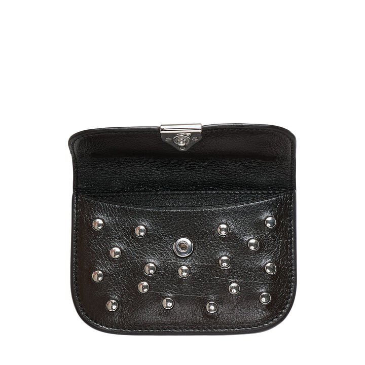 Soft Tab Studded Card Holder