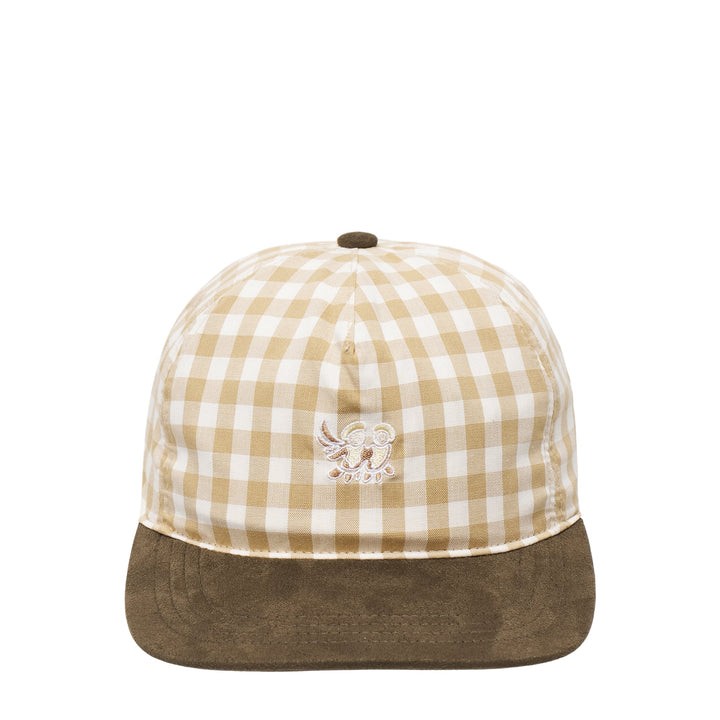 Embroidery Check Cap