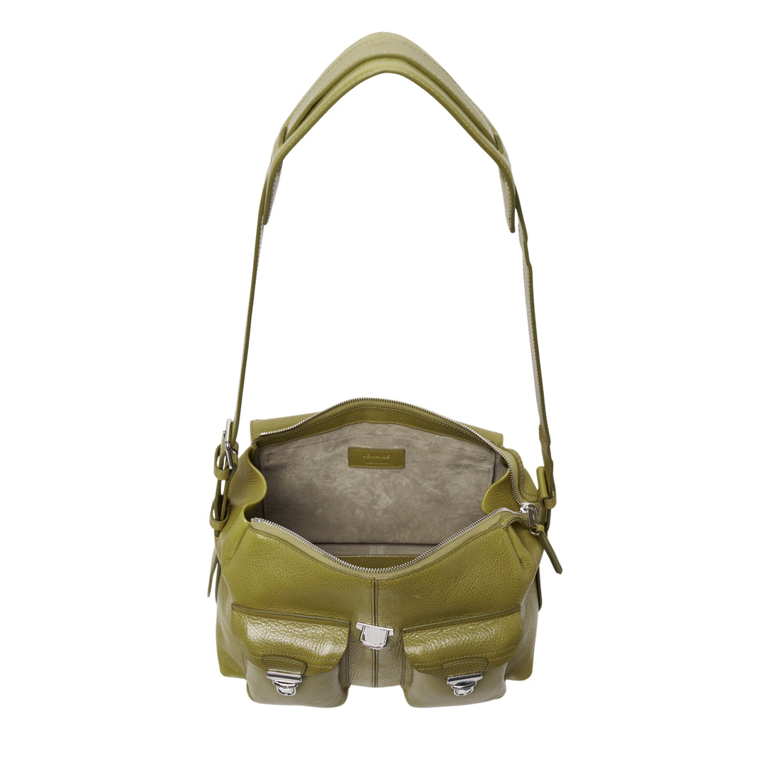Medium Glossy Gear Shoulder Bag