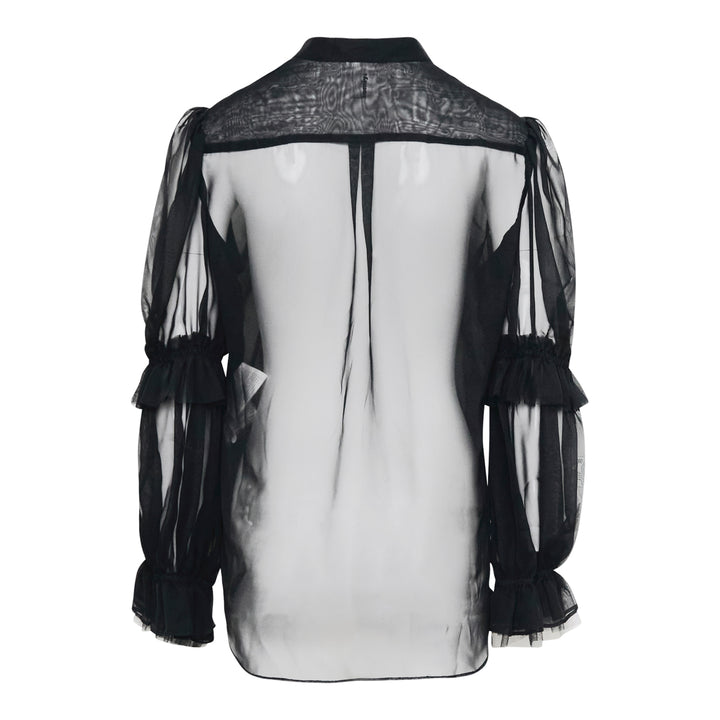 Noir Kei Ninomiya Polyester Georgette Blouse – Available at Club 21, Official Retailer in Singapore, Malaysia & Thailand with Global Shipping Online