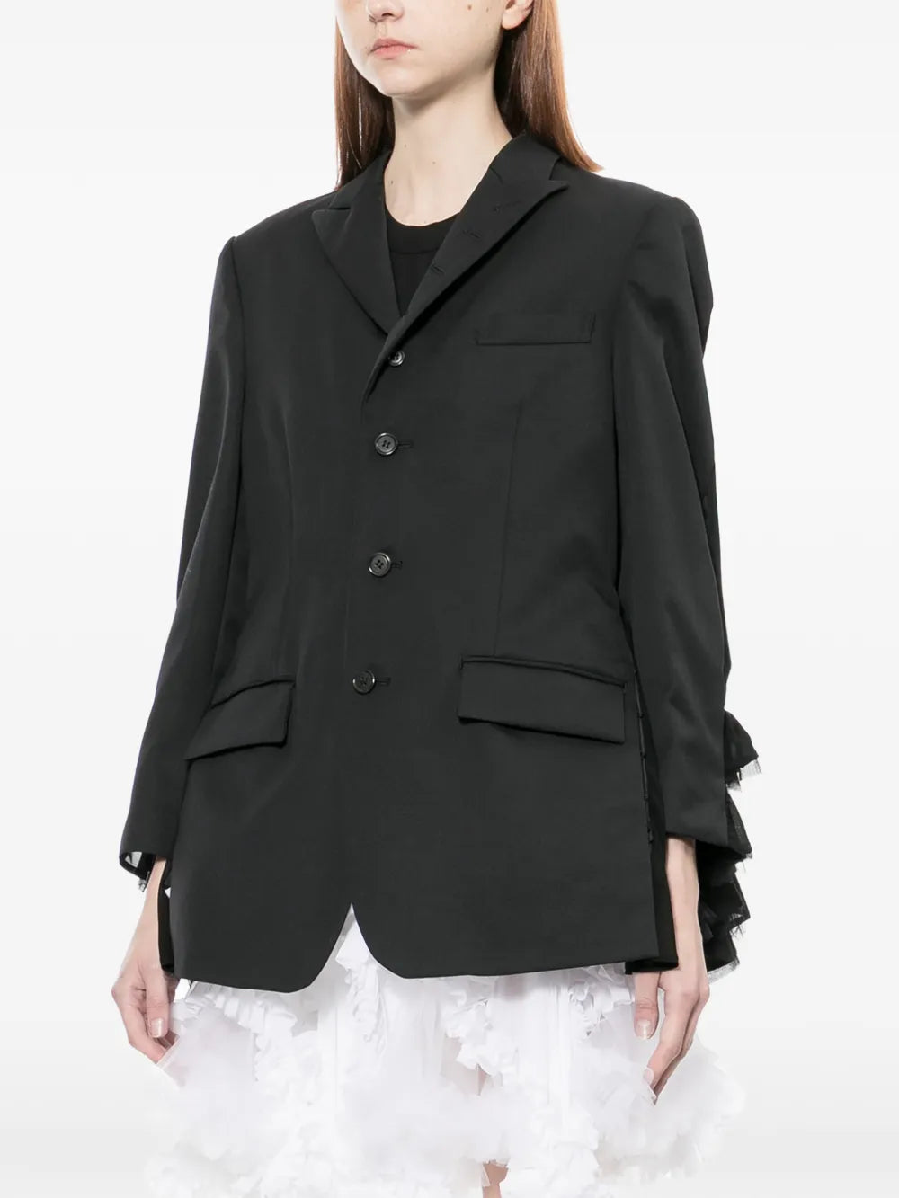 Wool Gabardine x Polyester Geo