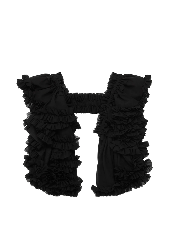 Polyester Georgette x Nylon Top