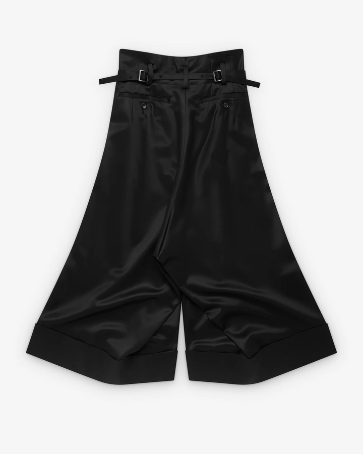 Wool Viscose Grosgrain Culottes