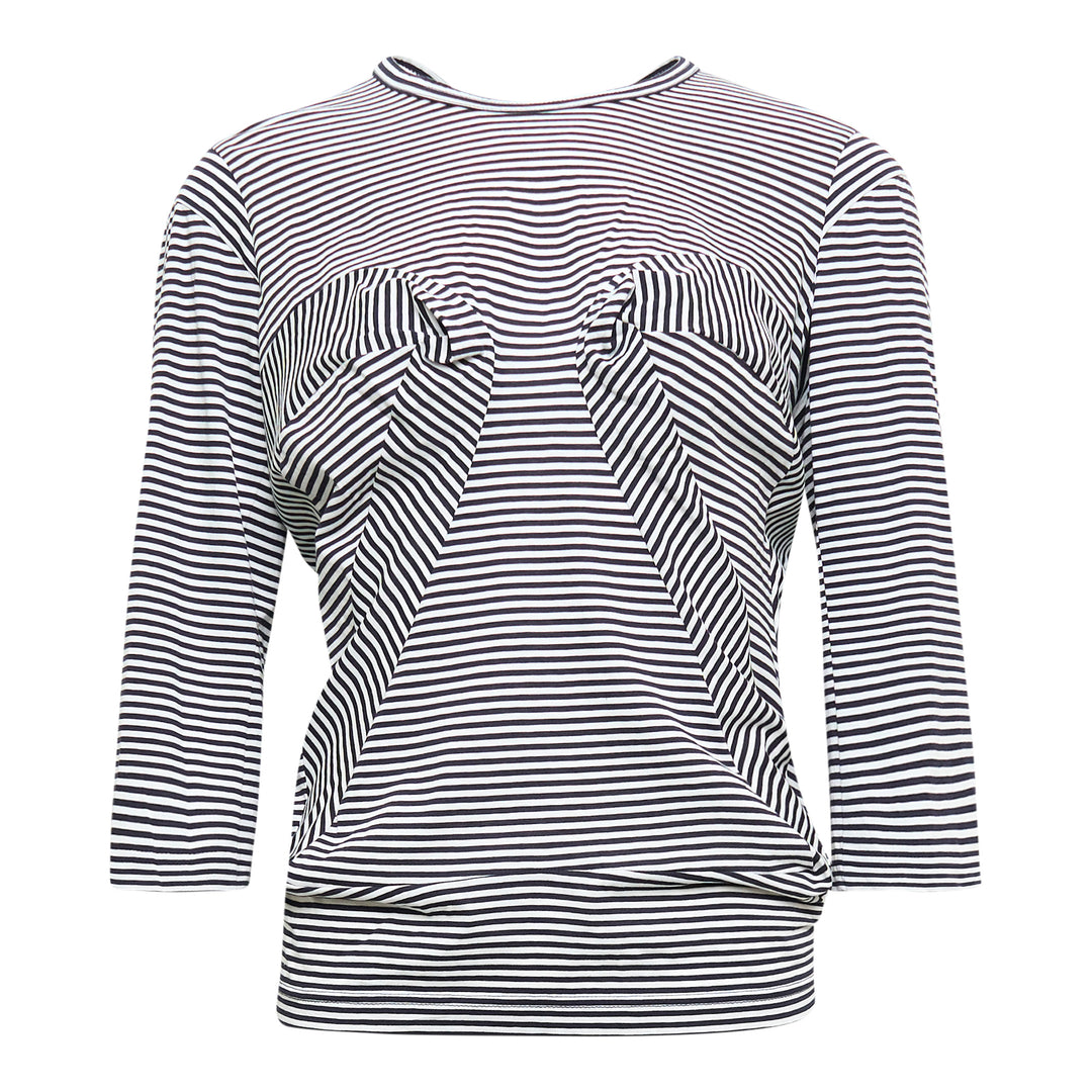 Junya Watanabe Cotton Striped Jersey Top – Available at Club 21, Official Retailer in Singapore, Malaysia & Thailand with Global Shipping Online