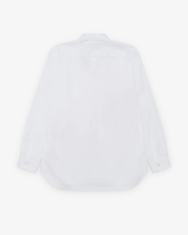 Bold Pattern Print White Button Shirt