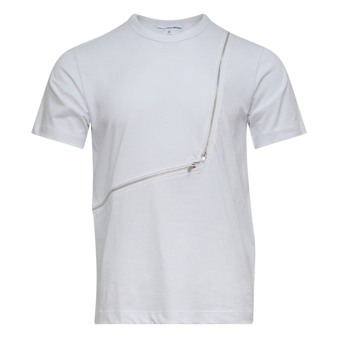 COMME des GARCONS SHIRT Oversized Front Zip Detail T-Shirt – Available at Club 21, Official Retailer in Singapore, Malaysia & Thailand with Global Shipping Online