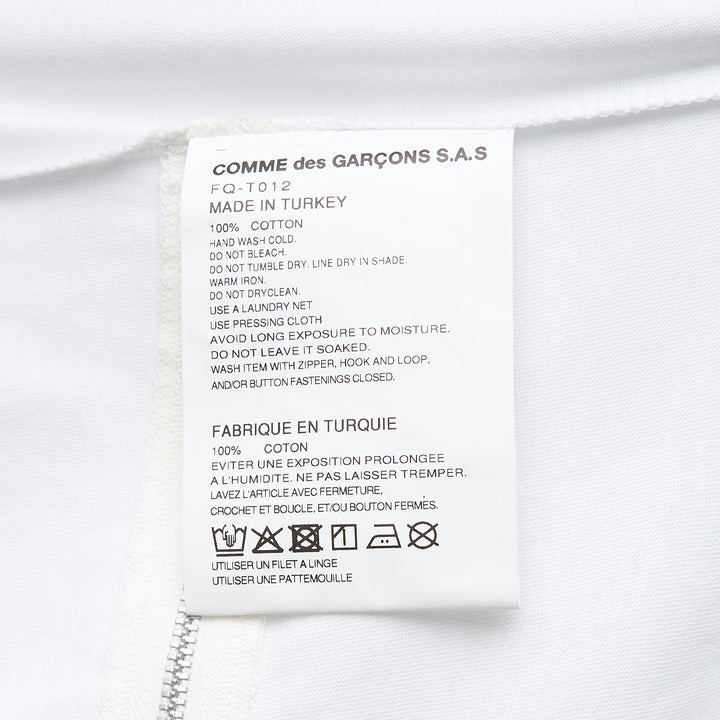 COMME des GARCONS SHIRT Oversized Front Zip Detail T-Shirt – Available at Club 21, Official Retailer in Singapore, Malaysia & Thailand with Global Shipping Online