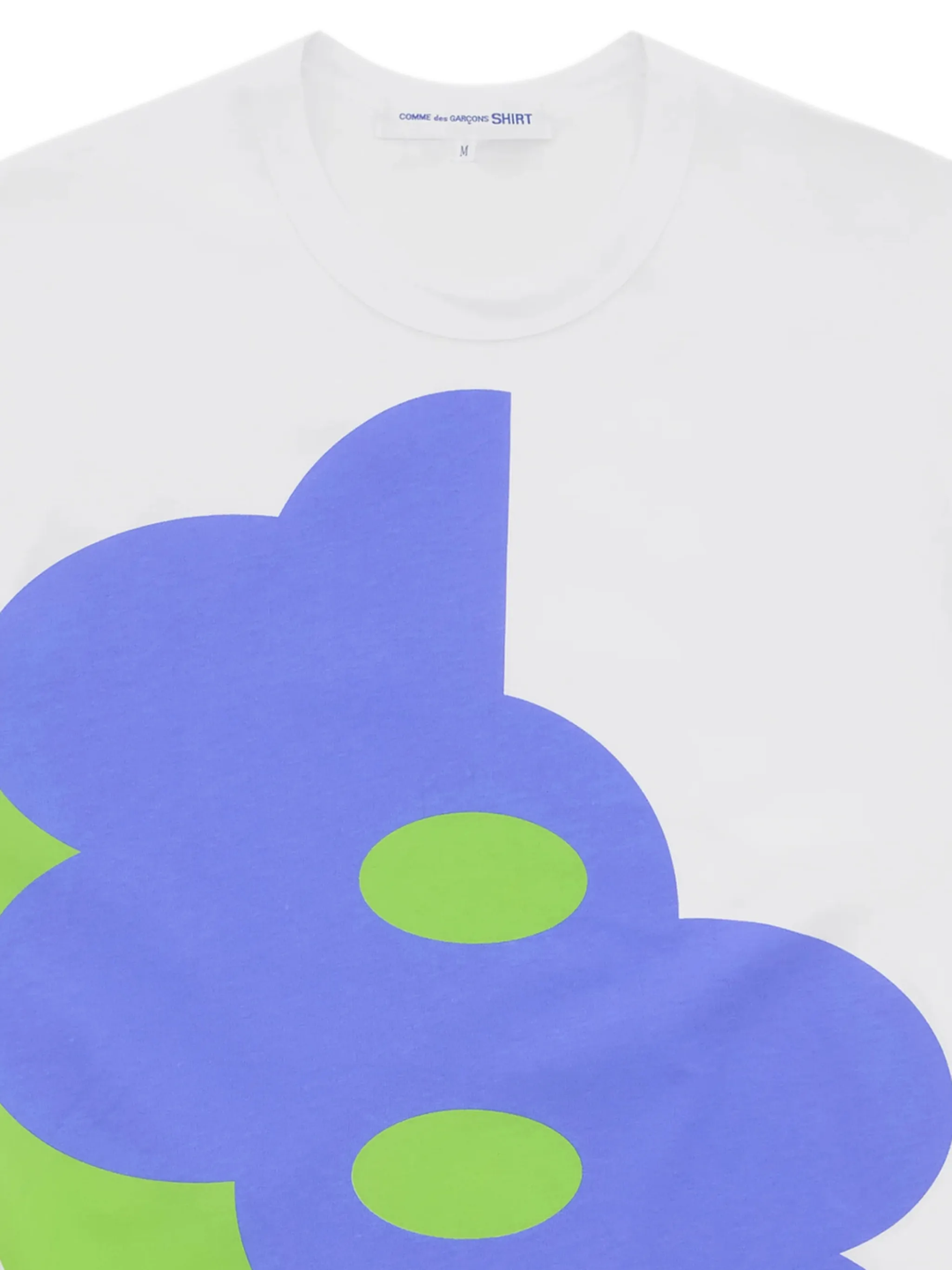 Bold Blue-Green Splotch Printed Tee