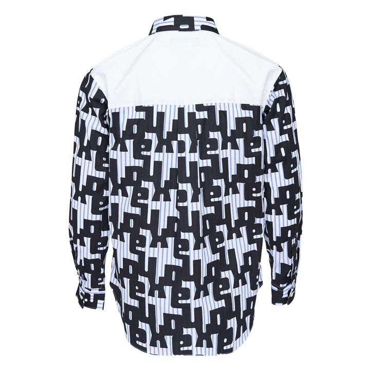 Printed Pattern Long Sleeve Button-Up Shirt