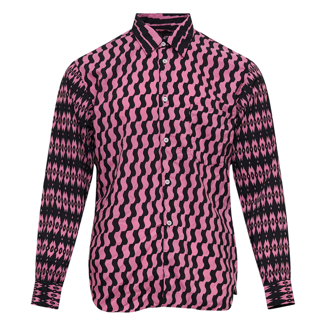 COMME des GARCONS HOMME PLUS Wavy Pattern Button Shirt – Available at Club 21, Official Retailer in Singapore, Malaysia & Thailand with Global Shipping Online