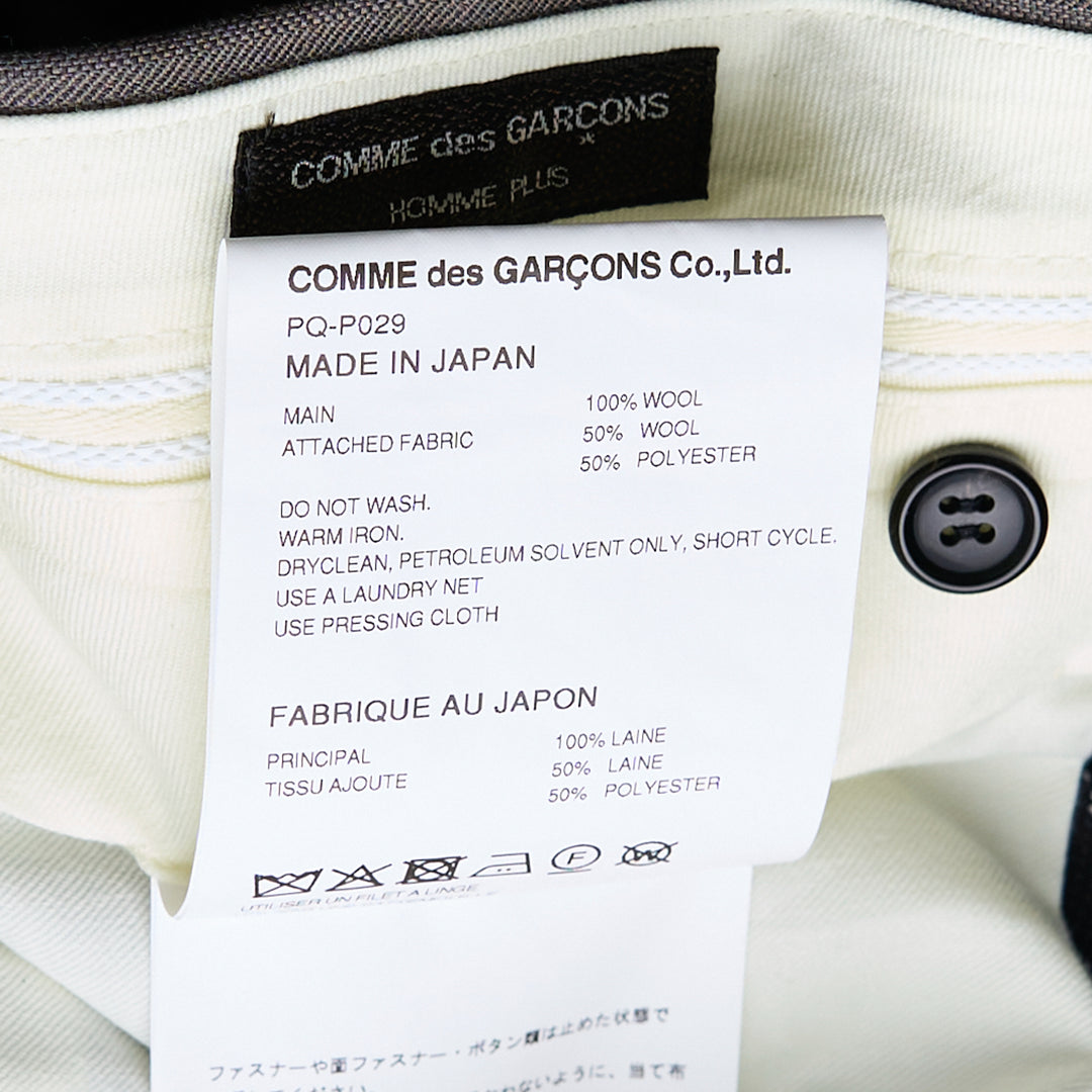 COMME des GARCONS HOMME PLUS Wool Stripe Zip Pants – Available at Club 21, Official Retailer in Singapore, Malaysia & Thailand with Global Shipping Online