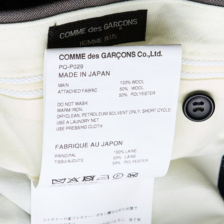 COMME des GARCONS HOMME PLUS Wool Stripe Zip Pants – Available at Club 21, Official Retailer in Singapore, Malaysia & Thailand with Global Shipping Online
