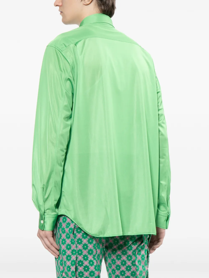 Green Classic Button-Up Shirt