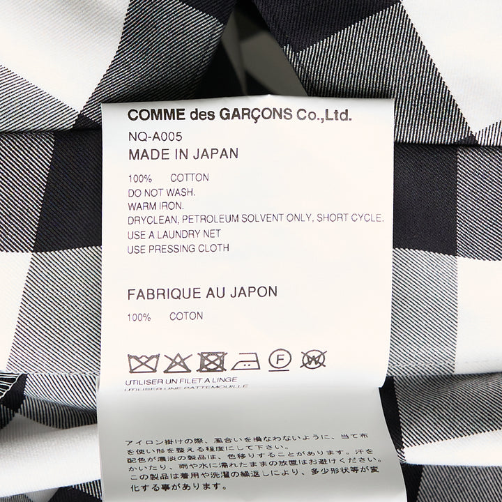 COMME des GARCONS GIRL Cotton Big Gingham Check Pinafore – Available at Club 21, Official Retailer in Singapore, Malaysia & Thailand with Global Shipping Online