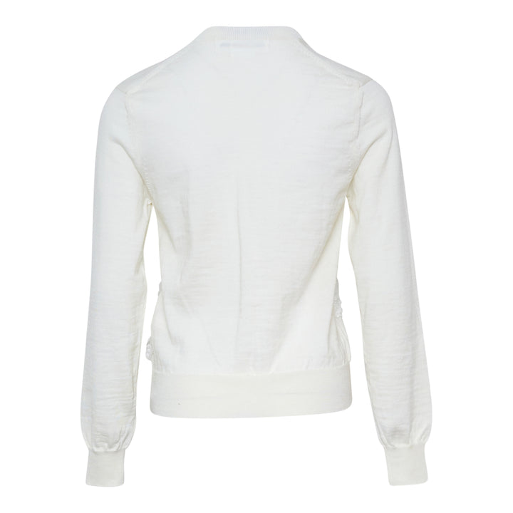 COMME des GARCONS GIRL Wool Jersey Ribbon Embroidery Cardigan – Available at Club 21, Official Retailer in Singapore, Malaysia & Thailand with Global Shipping Online